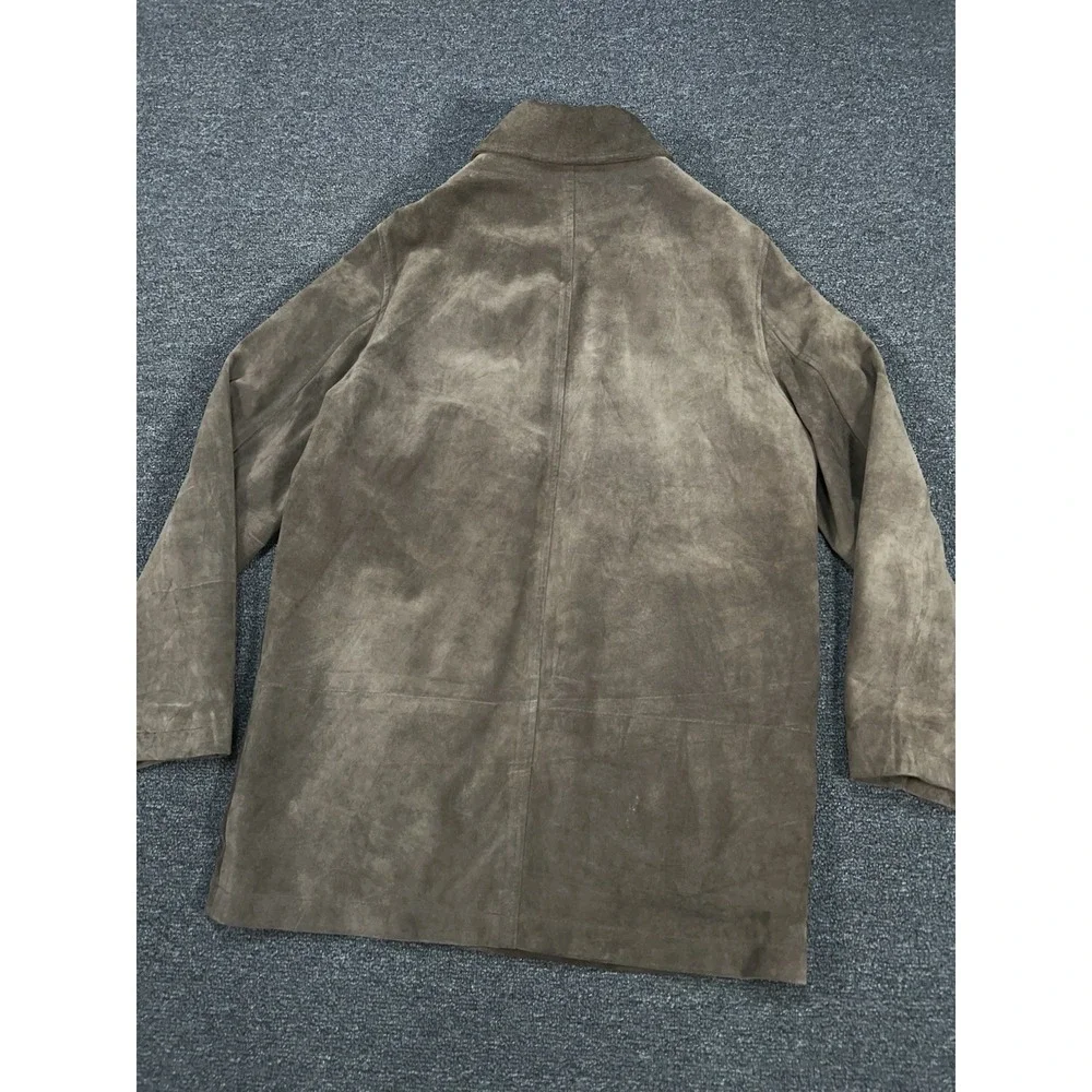Vintage‎ Banana Republic Brown Heavy Duty Suede Jacket Work Shirt Men's Small